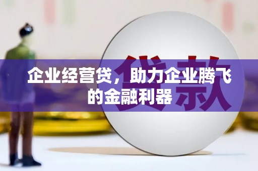 梧州企业经营贷，助力企业腾飞的金融利器