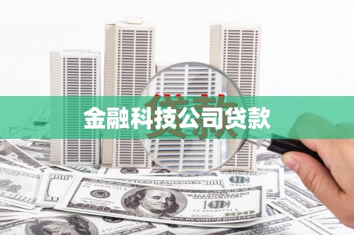 梧州金融科技公司贷款