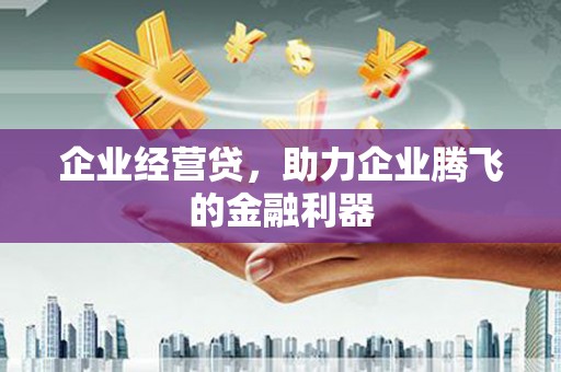 梧州企业经营贷，助力企业腾飞的金融利器