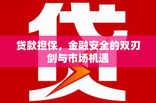 梧州贷款担保，金融安全的双刃剑与市场机遇
