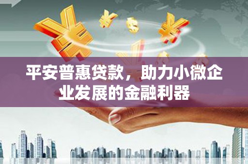梧州平安普惠贷款，助力小微企业发展的金融利器