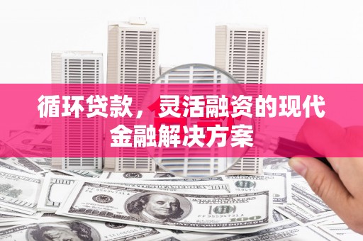 梧州循环贷款，灵活融资的现代金融解决方案