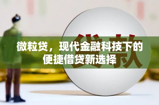 梧州微粒贷，现代金融科技下的便捷借贷新选择