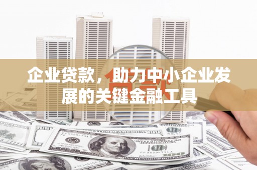 梧州企业贷款，助力中小企业发展的关键金融工具