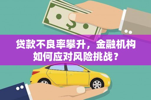 梧州贷款不良率攀升，金融机构如何应对风险挑战？