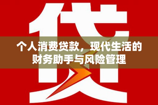 梧州个人消费贷款，现代生活的财务助手与风险管理
