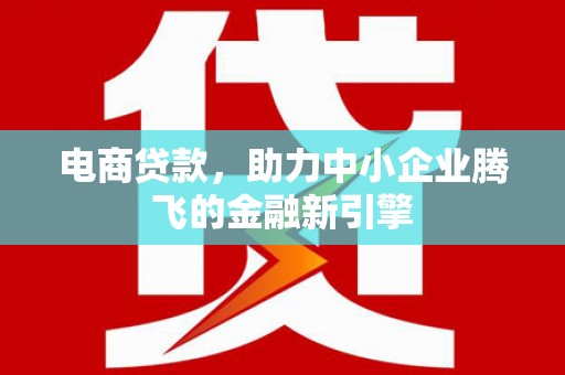 梧州电商贷款，助力中小企业腾飞的金融新引擎