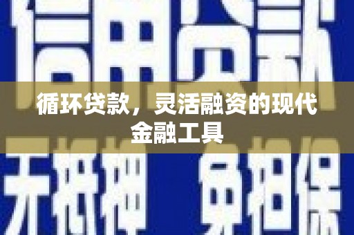 梧州循环贷款，灵活融资的现代金融工具