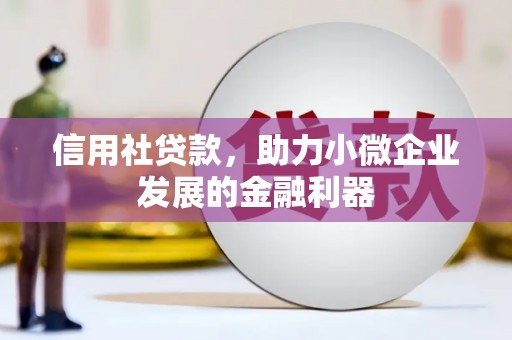 梧州信用社贷款，助力小微企业发展的金融利器