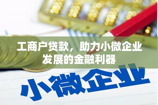 梧州工商户贷款，助力小微企业发展的金融利器