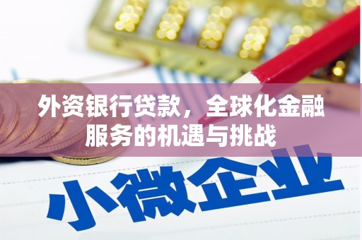 梧州外资银行贷款，全球化金融服务的机遇与挑战