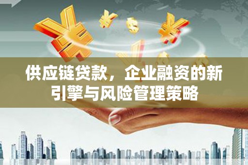 梧州供应链贷款，企业融资的新引擎与风险管理策略