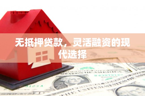 梧州无抵押贷款，灵活融资的现代选择