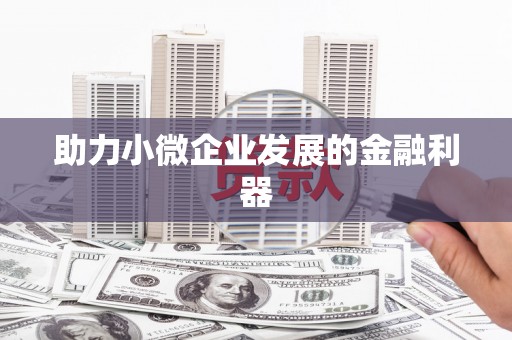 梧州助力小微企业发展的金融利器