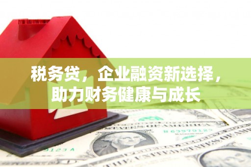 梧州税务贷，企业融资新选择，助力财务健康与成长